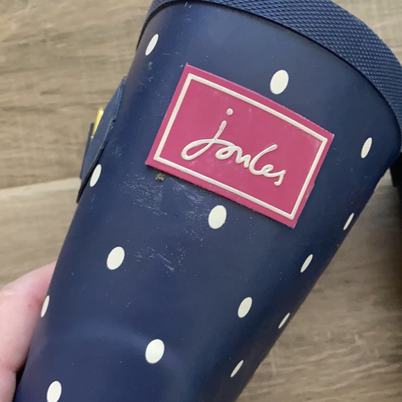 Joules 6 Molly Welly midi polka dot rain boots - Picture 2 of 7